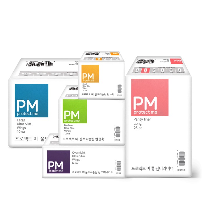 굿프렌즈 PM(프로텍트미) 생리대 중형 1박스(48팩*12개=576개)